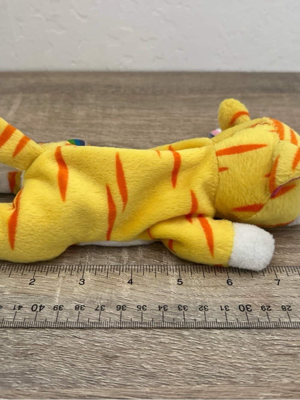 NWT Lisa Frank Cat Kitten Sunflower Yellow Plush Beanie Vintage w/ Tag 8” - Picture 10 of 11